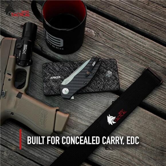 Heavy Duty Simple EDC Belt - Stiffened 2-Ply 1.5” Nylon Gun Belt for Concealed - Picture 3 of 8